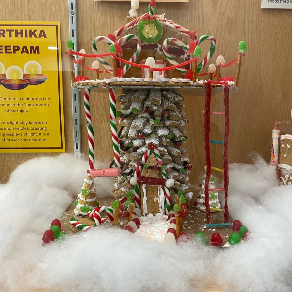 Festive Gingerbread House with Candy Accents